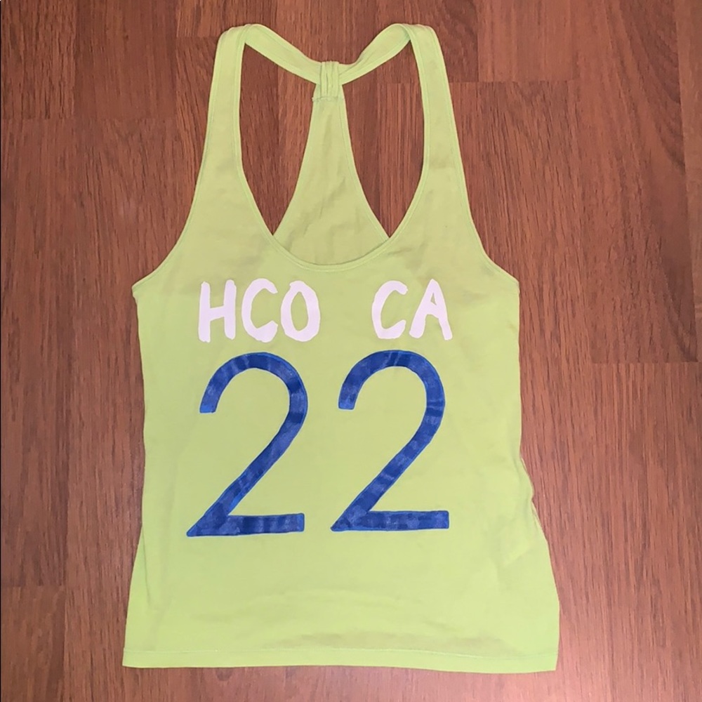 Green tank top